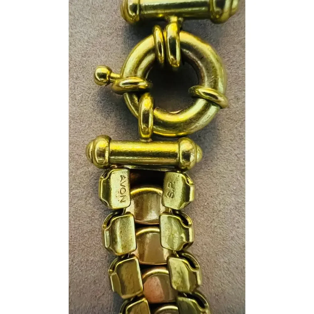 Vintage Avon Gold-Tone Beaded Necklace